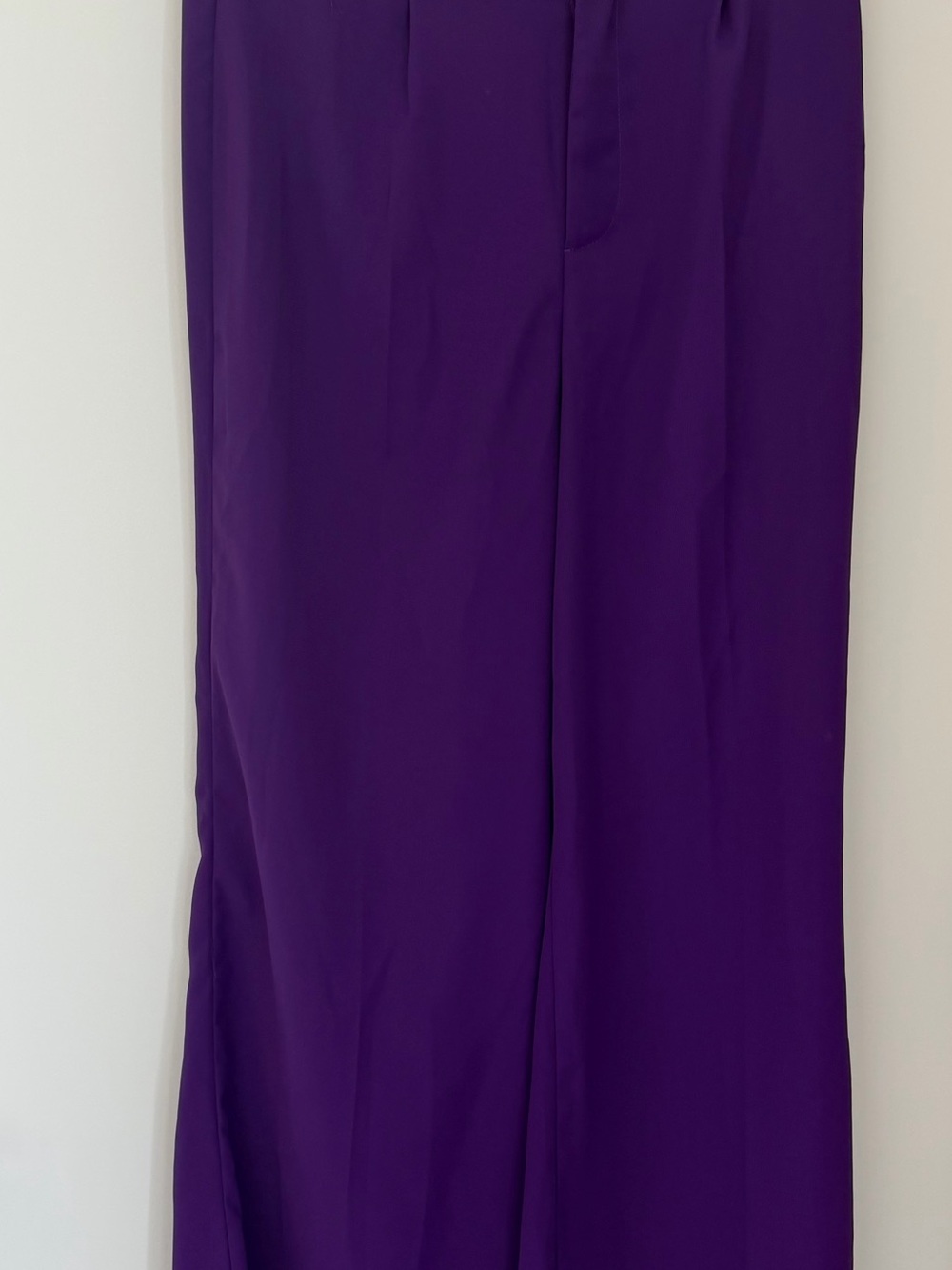 Wide Leg High-Rise Pants in Purple - Picture 3 of 5